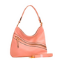 Bolsa Grande de ombro com Zíper Transversal - ROSA