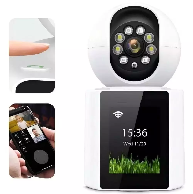 Câmera Wi-Fi Inteligente 4MP com tela integrada e Vídeo Chamada