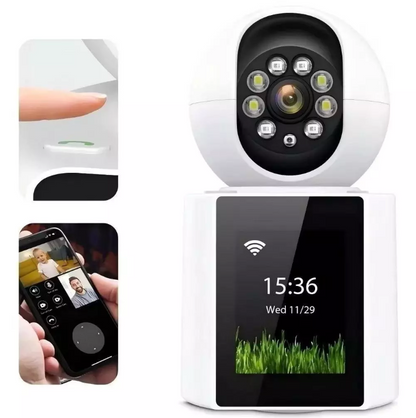 Câmera Wi-Fi Inteligente 4MP com tela integrada e Vídeo Chamada