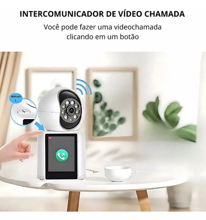 Câmera Wi-Fi Inteligente 4MP com tela integrada e Vídeo Chamada