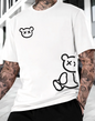 Camiseta masculina Streetwear - Estampa urso x