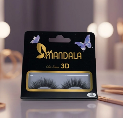 Cílios Postiço 3D F001 Mandala MC013 - Box c/ 10 unid