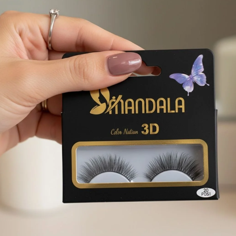 Cílios Postiço 3D F001 Mandala MC013 - Box c/ 10 unid