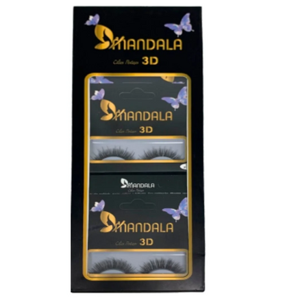 Cílios Postiço 3D F001 Mandala MC013 - Box c/ 10 unid