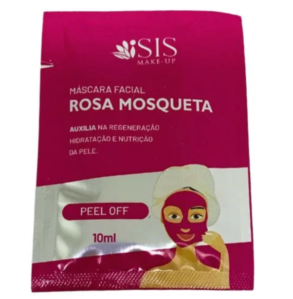 Máscara Peel Off Facial Rosa Mosqueta Isis Make-Up IS1076 - Kit c/ 10 unid