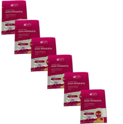 Máscara Peel Off Facial Rosa Mosqueta Isis Make-Up IS1076 - Kit c/ 10 unid