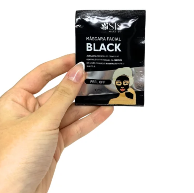 Máscara Peel Off Facial Black Isis Make-Up IS1074 - Kit c/ 10 unid