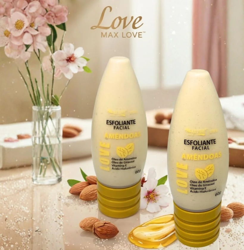 Esfoliante Facial Amêndoas Love Max Love