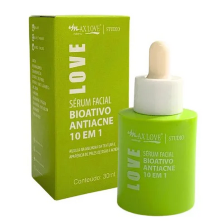 Sérum Facial Bioativo Antiacne 10 em 1 Max Love