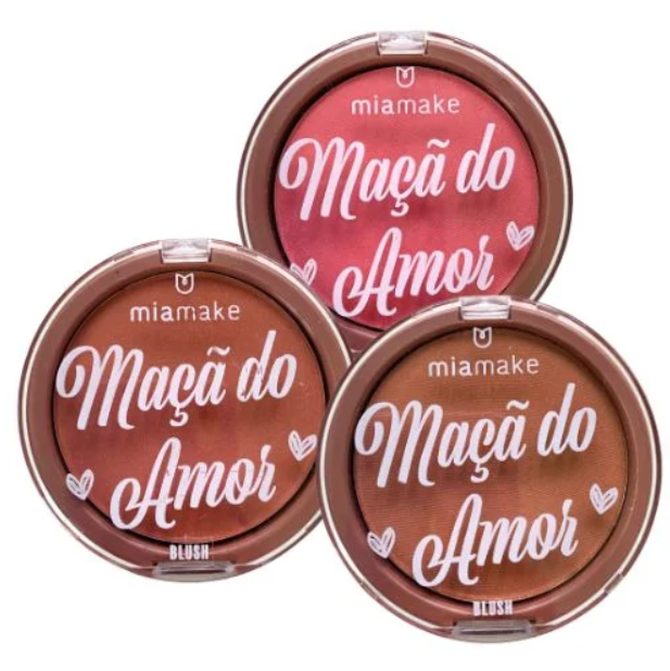 Blush Maçã do Amor Mia Make 220 – Kit c/ 03 unid