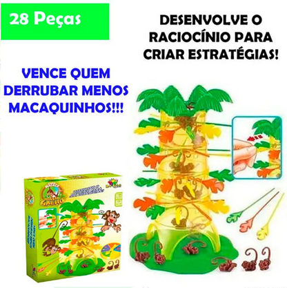 Jogo cada macaco no seu Galho - Brinquedo Infantil - 2 UNIDADES