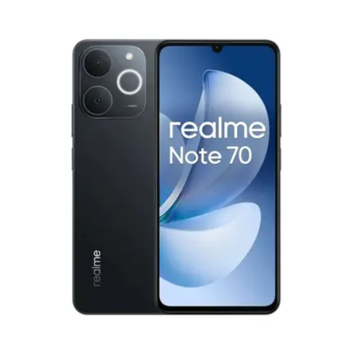 Smartphone Realme Note 70, 128GB, 4GB RAM, Android 14, Tela 6,67