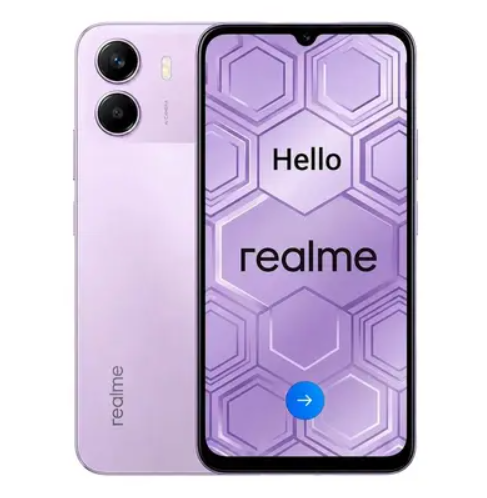 Smartphone Celular Realme P4 Lite 256GB, 4GB RAM, Tela 6,67 polegadas AMOLED 120 Hz - Cinza e Roxo