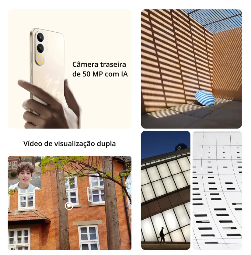 Celular Smartphone Realme C100x 128gb 4gb Ram - Dourado e Azul