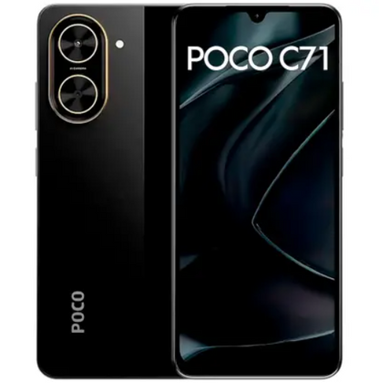 Smartphone Xiaomi Poco C71 64GB 4GB RAM Dual SIM Tela 6.88" - Preto