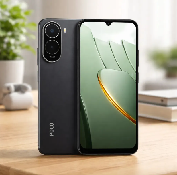 Smartphone Xiaomi Poco C81 Pro 64gb 4gb Ram 4g - Preto, Verde e Dourado