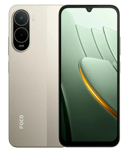 Smartphone Xiaomi Poco C81 Pro 4gb Ram 128gb Rom preto Unisoc T7250 Tela de 6,9 - Preto, Verde e Dourado