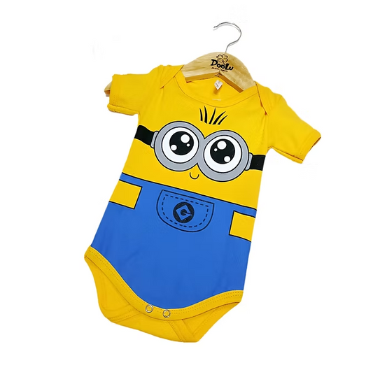 Body De Bebê Mêsversario Temático Minions