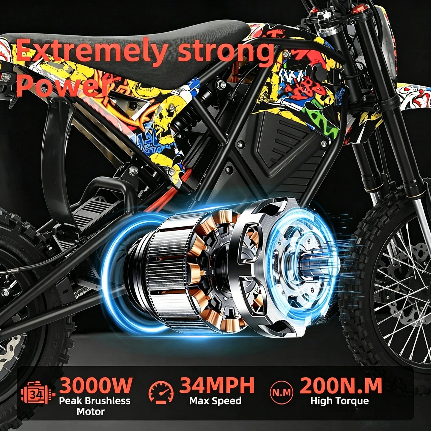Moto elétrica - US 3000W