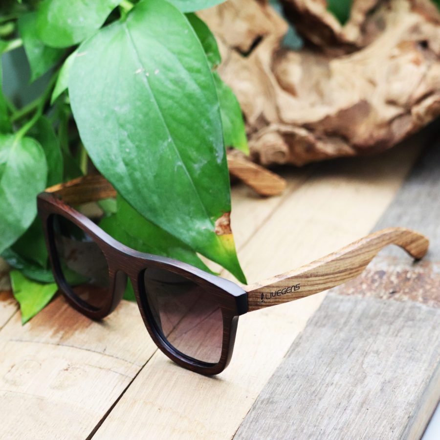 gafas de sol de bambú