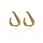Brinco Argola Três Triangulos Banhado em Ouro 18k