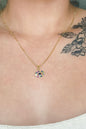 Colar Pingente Olho Grego com Zircônia Multicolor Banhado em Ouro 18k