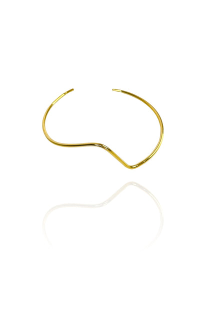 Choker Aro Torneado Banhado em Ouro 18k