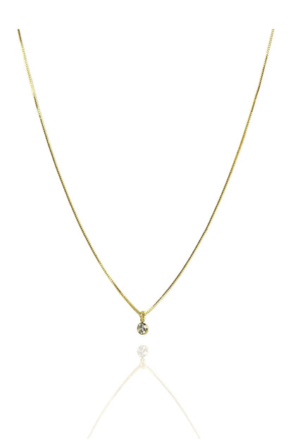 Choker Com Ponto De Luz Banhado em Ouro 18k