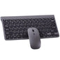 Mini Teclado Sem Fio Compacto e Mouse USB Wireless - ABNT2 Cor:Cinza
