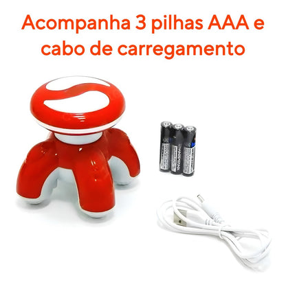 Mini Massageador Elétrico Taiji Relaxante Portátil Tomate AM-002