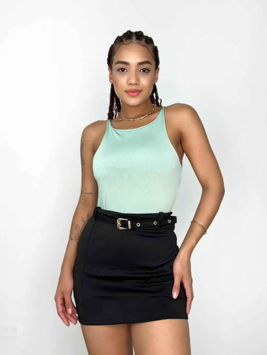 Body Feminino em Suplex Alça Fina Lilian Ref. 1192