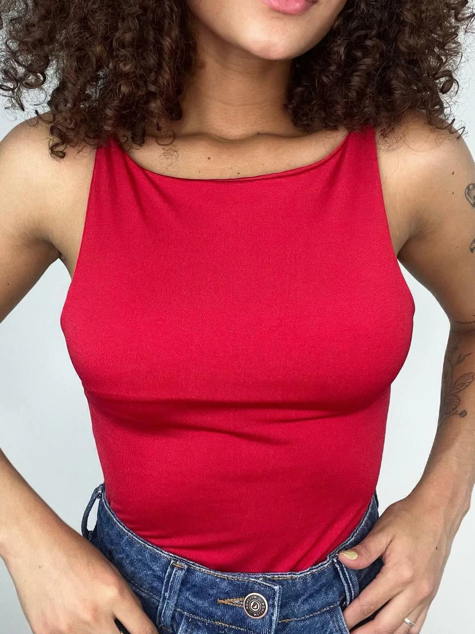 Body Feminino em Suplex Alça Fina Lilian Ref. 1192